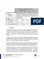 Términos de Referencia / Especificaciones Técnicas #UESCTI-07-2023 1. Descripción General