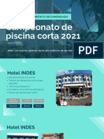 Hoteles Recomendados Campeonato Internacional de Piscina Corta 2021