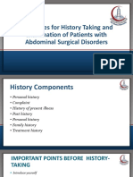 Guide to History Taking and Examination of Patients with Abdominal Disorders