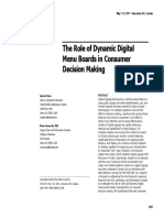 2011 Role of Dynamic Digital Menu Boards in Consumer Decision Making
