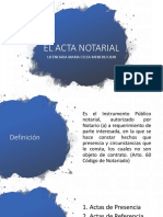 El Acta Notarial