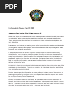 Glynn County Police April 3 Statement