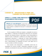 Unidade Iii - Organizando O Pdde Nas Unidades Da Educação Básica