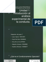 Unidad 1: Introducción Al Análisis Experimental de La Conducta