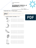 Prueba de Lenguaje 2° Amconsonantes