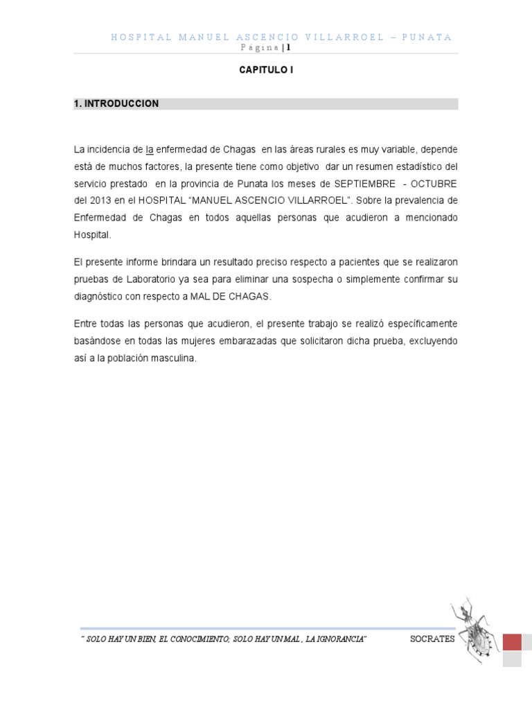 Monografia El Chagas Okkk 20233333 | PDF | Ciencia y matemáticas