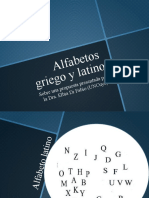 Alfabetos Griego y Latino