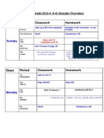 Period: Homework Classwork