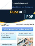 Vías administración fármacos