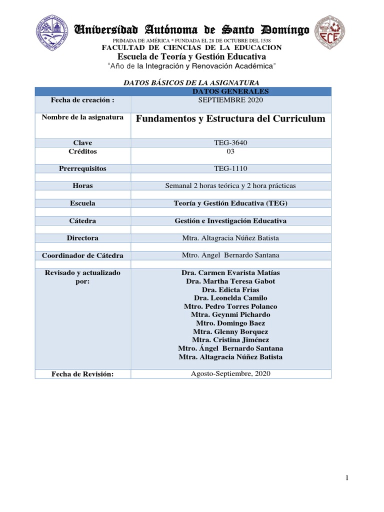 Fundamentos del Diseño Curricular | PDF | Plan de estudios | Evaluación