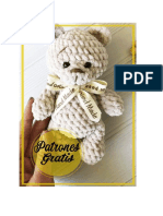 Pequeno Osito de Peluche Amigurumi Patron Gratis PDF en Espanol