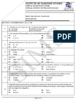 Btech Le Sample QN Paper