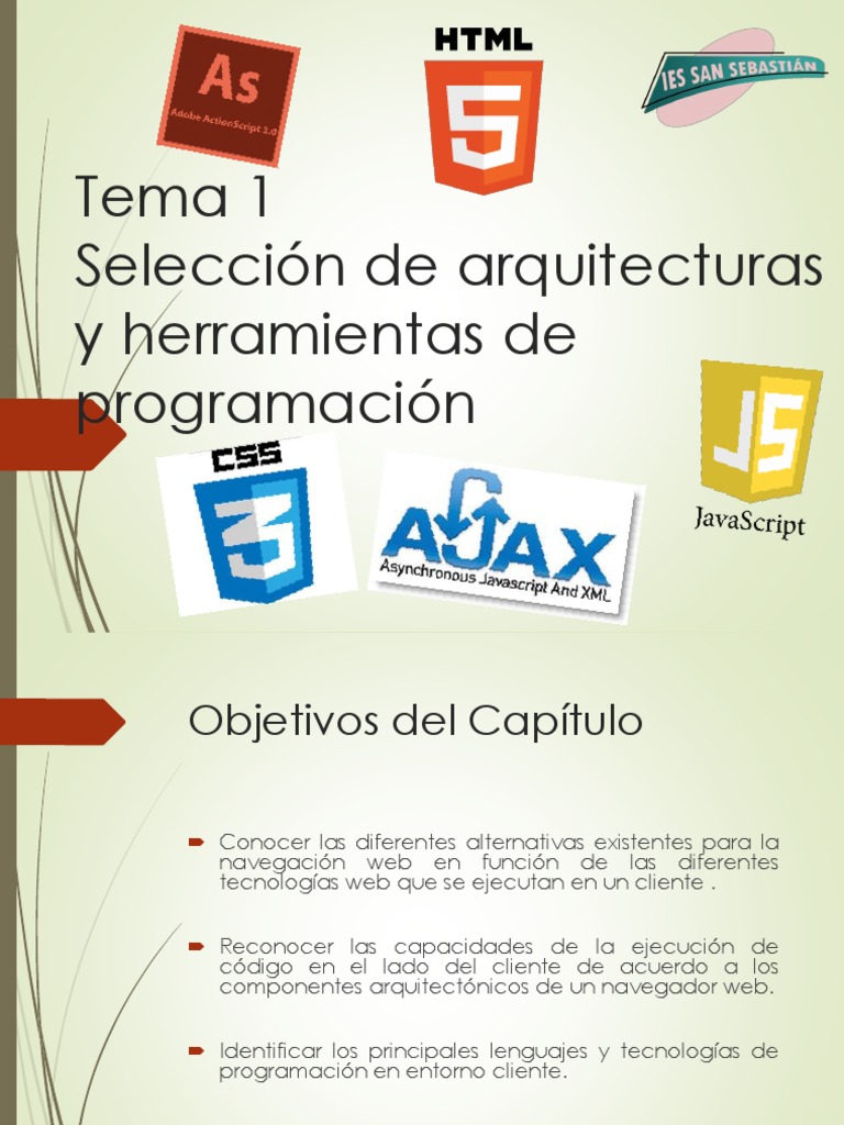 Arquitecturas y Lenguajes en Navegadores Web | PDF | Script Java | HTML