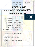 Informe de Biologia Sistema de Reproduccion de Los Seres Vivos