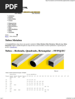 Tabela de Conversão de Polegadas para Milímetros e Centímetros | PDF