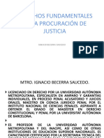 Derechos Fundamentales en La Procuración de Justicia: Ignacio Becerra Saucedo