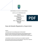 Caso de Estudio Regulación y Supervisión