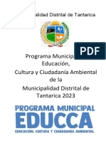 Programa Municipal EDUCCA - 2023