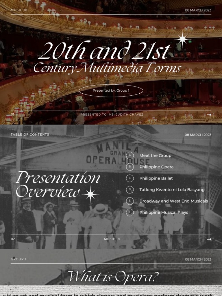 20th and 21st Century Multimedia Forms | PDF | Musical Theatre | The ...