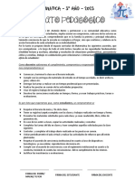 Contrato Pedagógico: Matemática - 3º Año - 2023