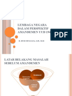 Lembaga Negara Dalam Perspektif Amandemen Uud 1945: H. Budi Mulyana, S.Ip., M.Si