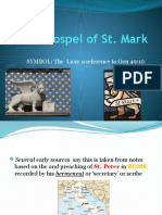 The Gospel of St. Mark: SYMBOL: The Lion: A Reference To Gen 49:10