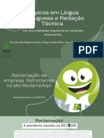 Tópicos em Língua Portuguesa e Redação Técnica: Uso Das Variedades Linguísticas em Situações Empresariais