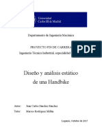 Analisis de Diseño Estatico de Una Handbike