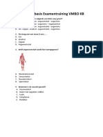 Cellen Aan de Basis Examentraining VMBO KB: 1. Waar Staat de Juiste Volgorde Van Klein Naar Groot?