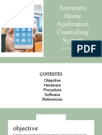 Automatic Home Application Controlling System