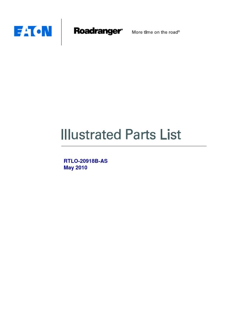 Rtlo 20918B As | PDF | Manual Transmission | Screw