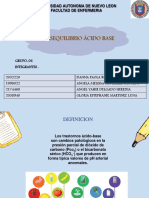 Desequilibrio Ácido Base: Universidad Autonoma de Nuevo Leon Facultad de Enfermeria