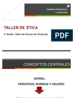 Taller de Ética: Instituto Profesional La Araucana
