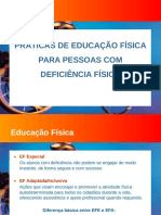 Práticas de Educação Física para Pessoas Com Deficiência Física