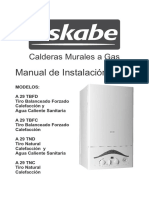 Manual de Instalación y Uso: Calderas Murales A Gas