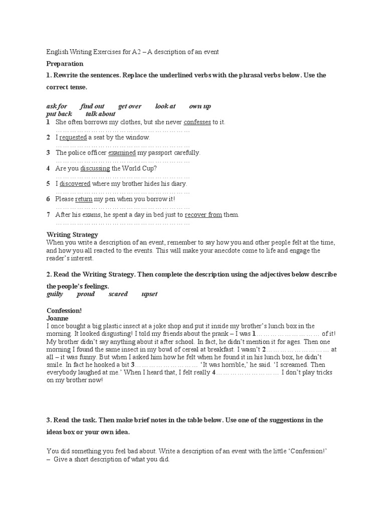 english-writing-exercises-for-a2-a-description-of-an-event-pdf