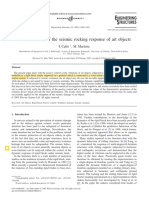 Passive - Control - of - The - Seismic - Rocking - Rresponse - of - Art - Object - CALIO - I - MARLETTA - (2003)