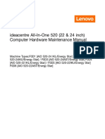 Lenovo IDEACENTRE AIO 520-22IKL Manual