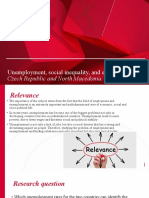 Unemployment, Social Inequality, and Economy.: Czech Republic and North Macedonia