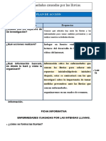 Ficha de Las Efermedades Causadas Por Las Lluvias Intensas.