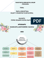 Tema: Mapa Conceptual Salud Y Seguridad Ocupacional: Facultad de Ciencias de La Salud - Psicología