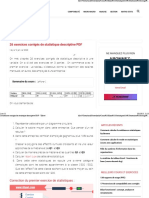 26 Exercices Corrigés de Statistique Descriptive PDF - Tifawt