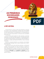 As primeiras sociedades humanas: Pré-história e Antigo Egito