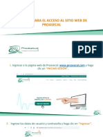 Tutorial para El Acceso Al Sitio Web de Proasecal