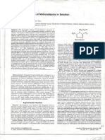 Degradation Kinetics of Metronidazole in Solution[1]