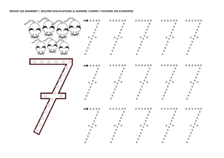 Repaso Los Numeros 7 Pdf