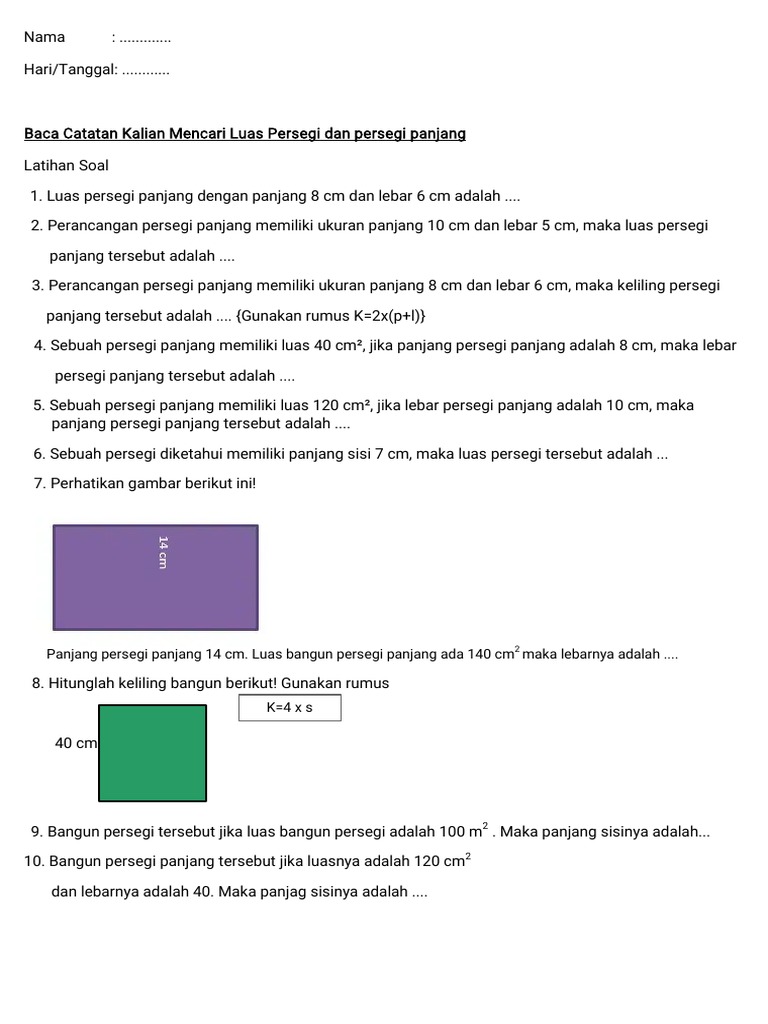 Latihan Soal Matematika Kelas 4 Pdf