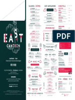 Poster Porte Menu EAST CANTEEN V.15 Octobre 2021