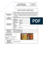 Ficha Tecnica Frutas en Almibar