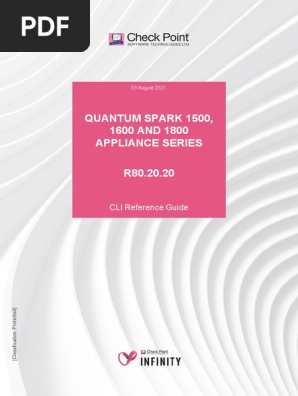Quantum Spark 1500, 1600 AND 1800 Appliance Series: CLI Reference